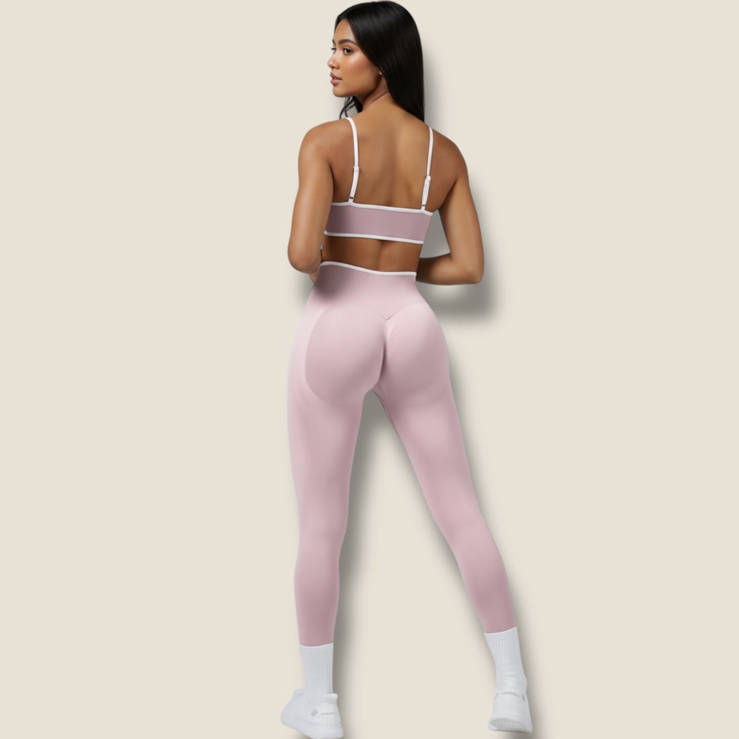 lange Sportleggings mit Sport-BH Set - AuriFit 