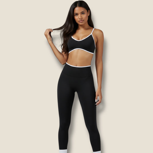 lange Sportleggings mit Sport-BH Set - AuriFit 