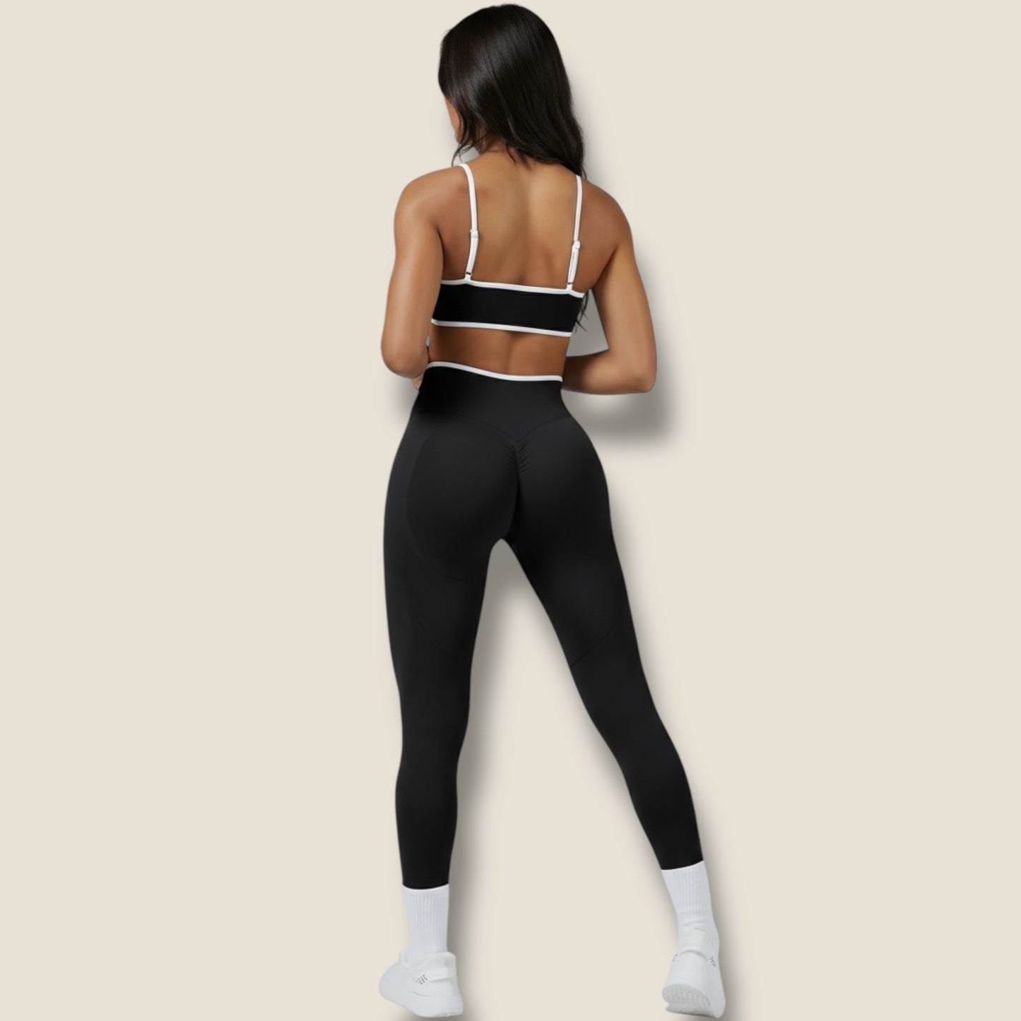 lange Sportleggings mit Sport-BH Set - AuriFit 