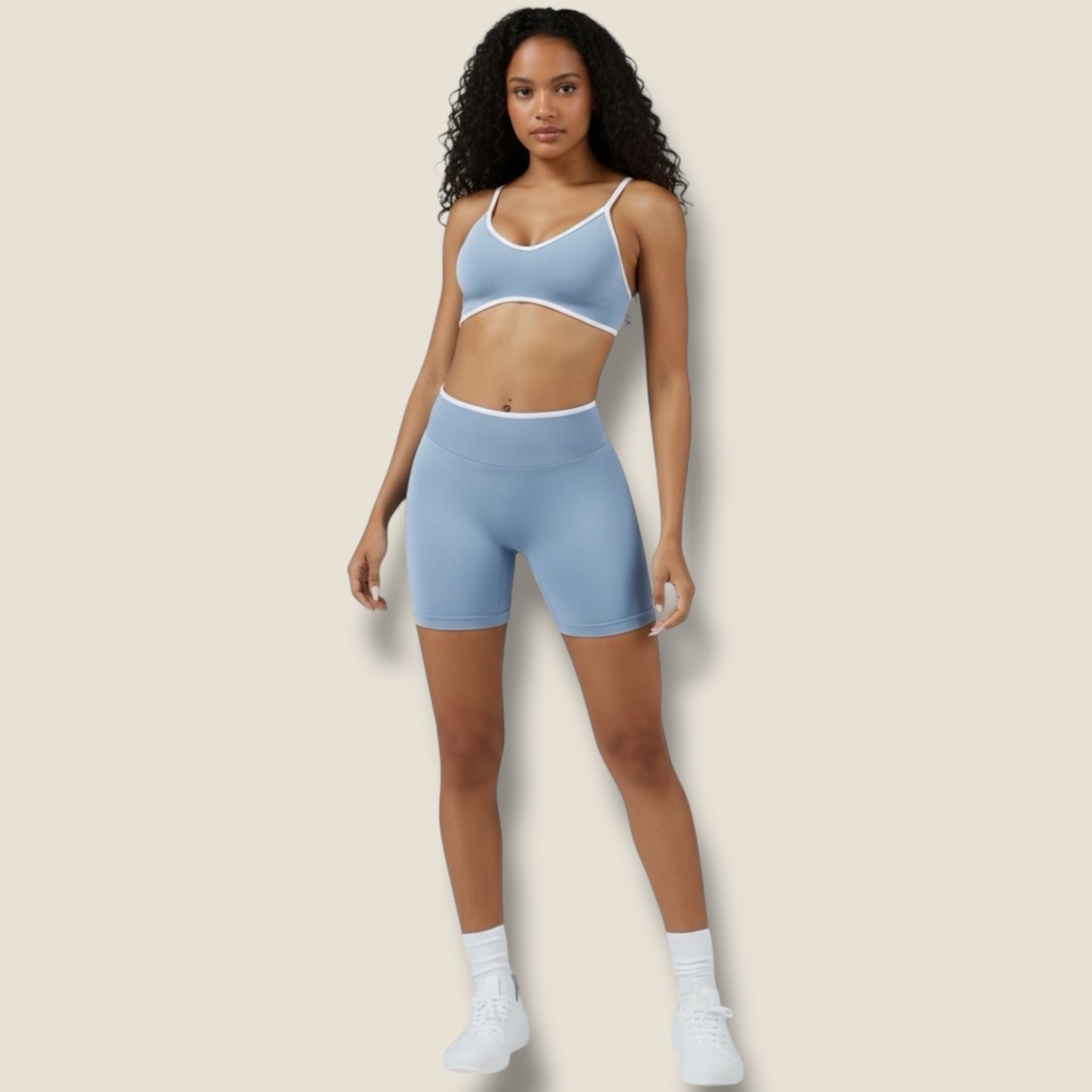 kurze Sportleggings mit Sport-BH Set - AuriFit 