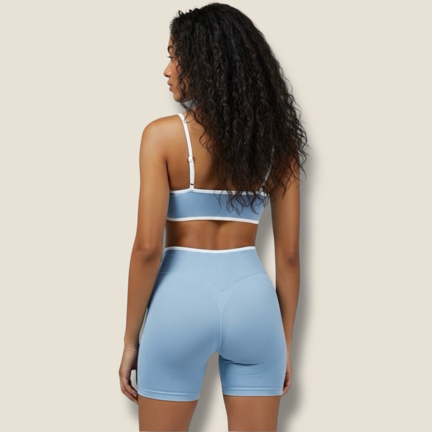 kurze Sportleggings mit Sport-BH Set - AuriFit 