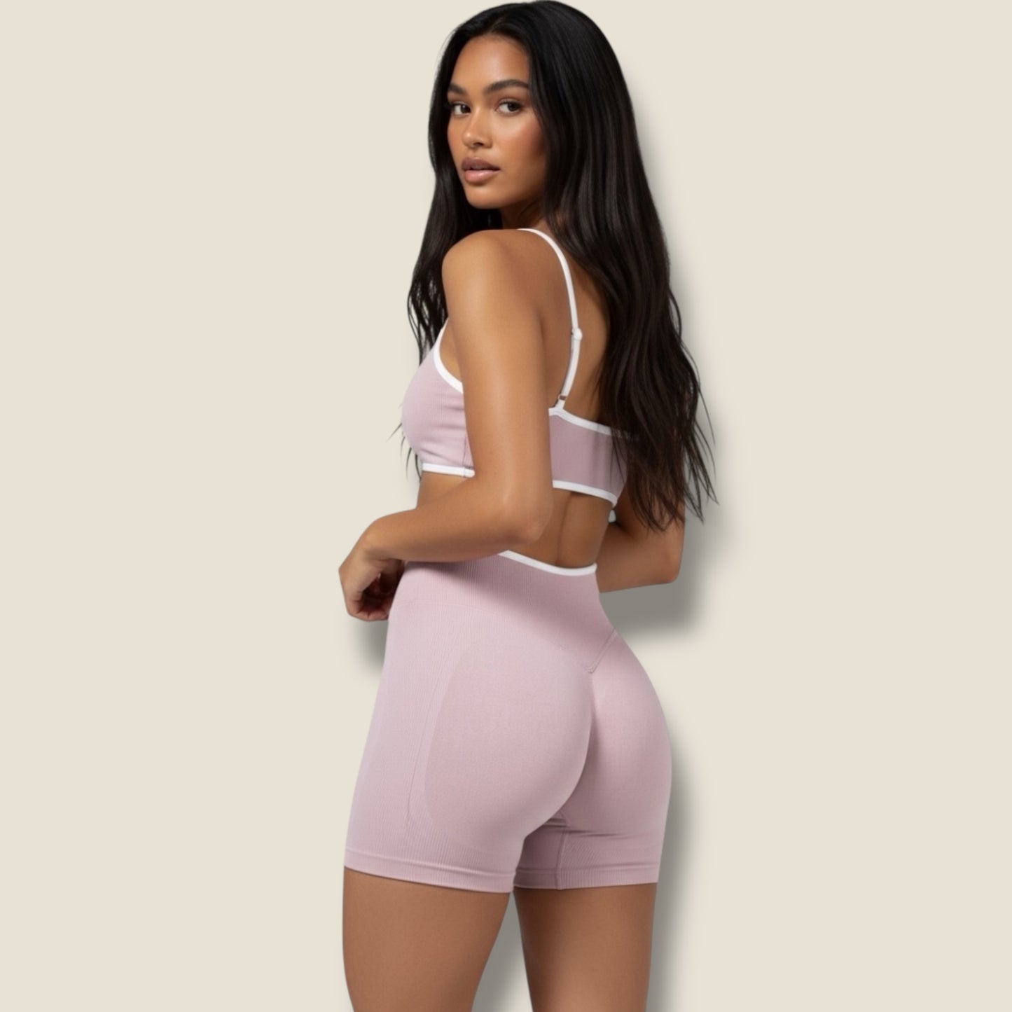 kurze Sportleggings mit Sport-BH Set - AuriFit 