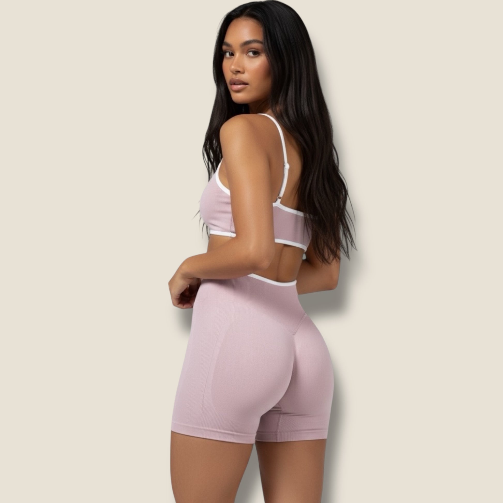 kurze Sportleggings mit Sport-BH Set - AuriFit 