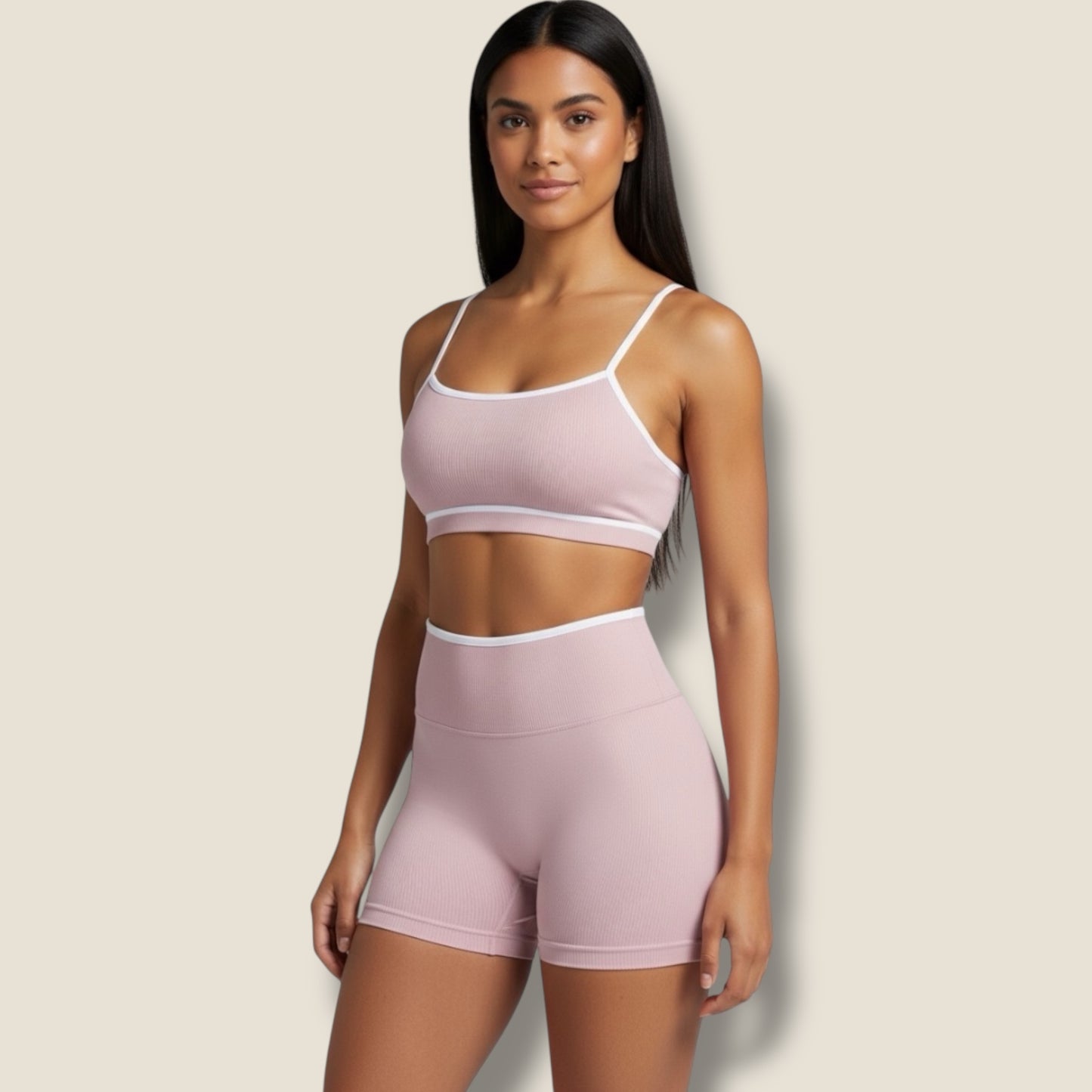 kurze Sportleggings mit Sport-BH Set - AuriFit 