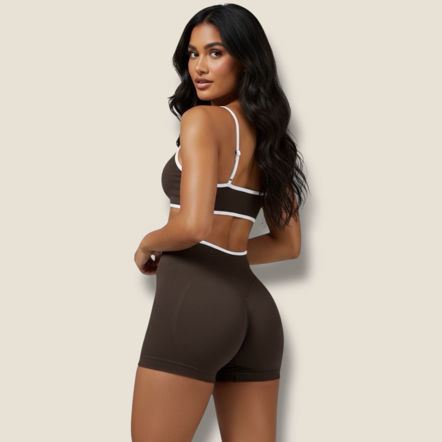 kurze Sportleggings mit Sport-BH Set - AuriFit 