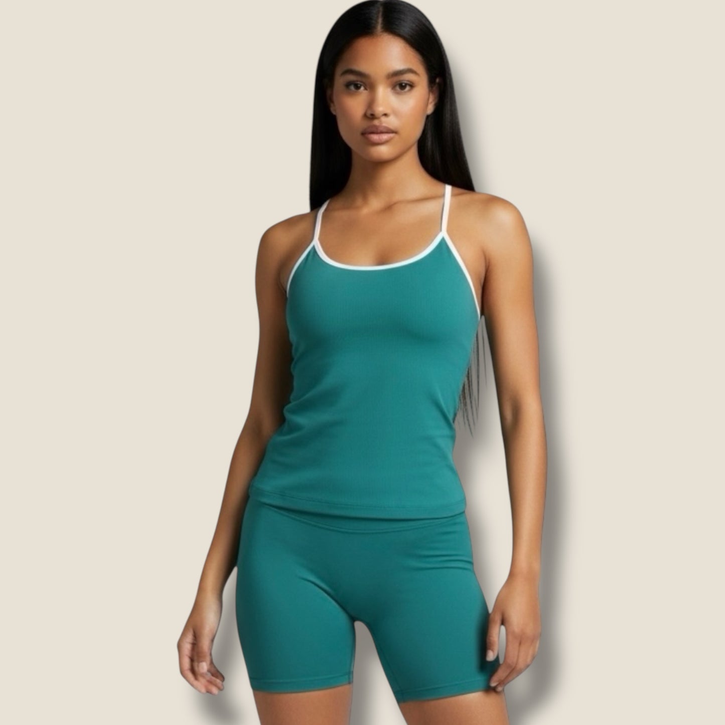 langes Trainingstop mit kurzer Hose Set - AuriFit 