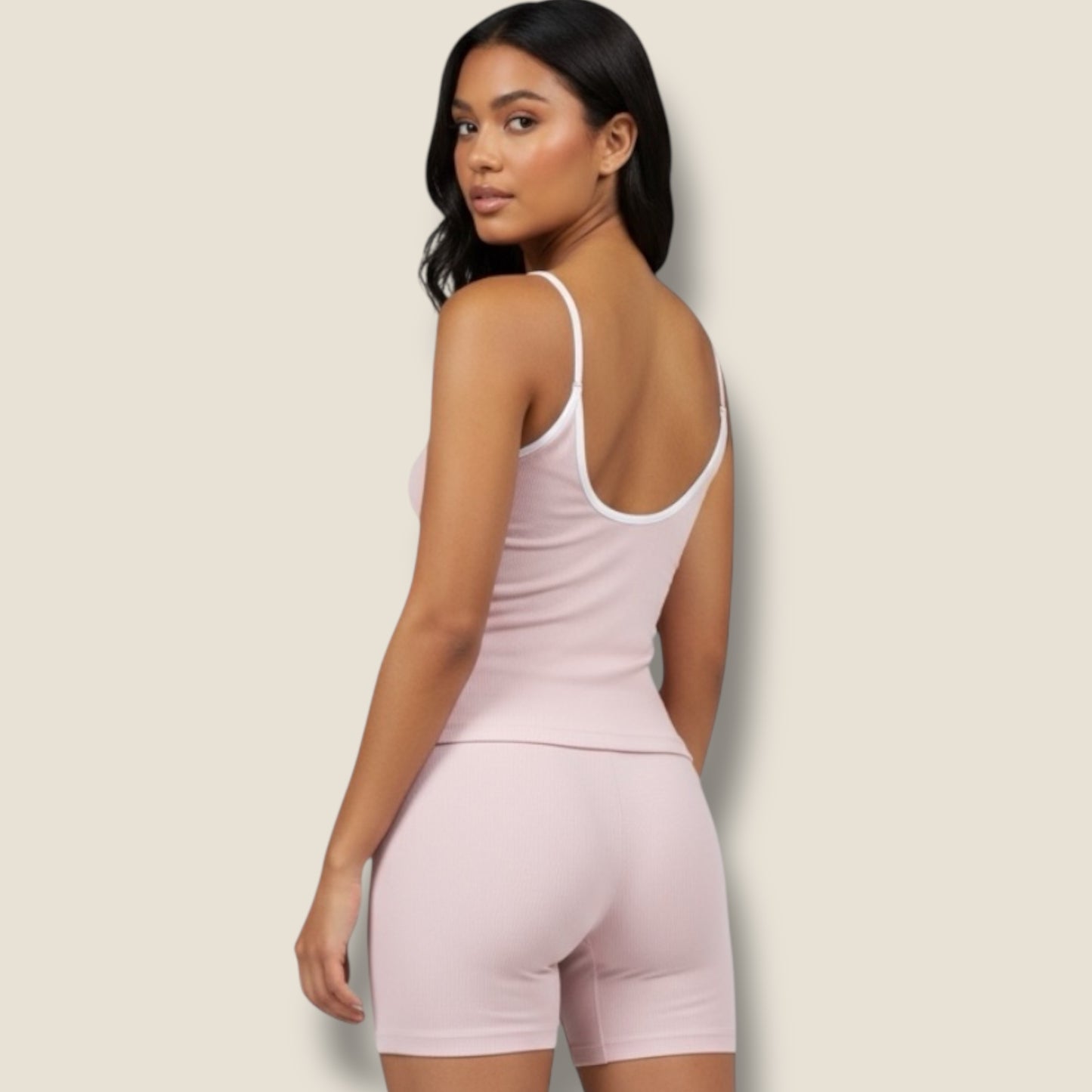 langes Trainingstop mit kurzer Hose Set - AuriFit 