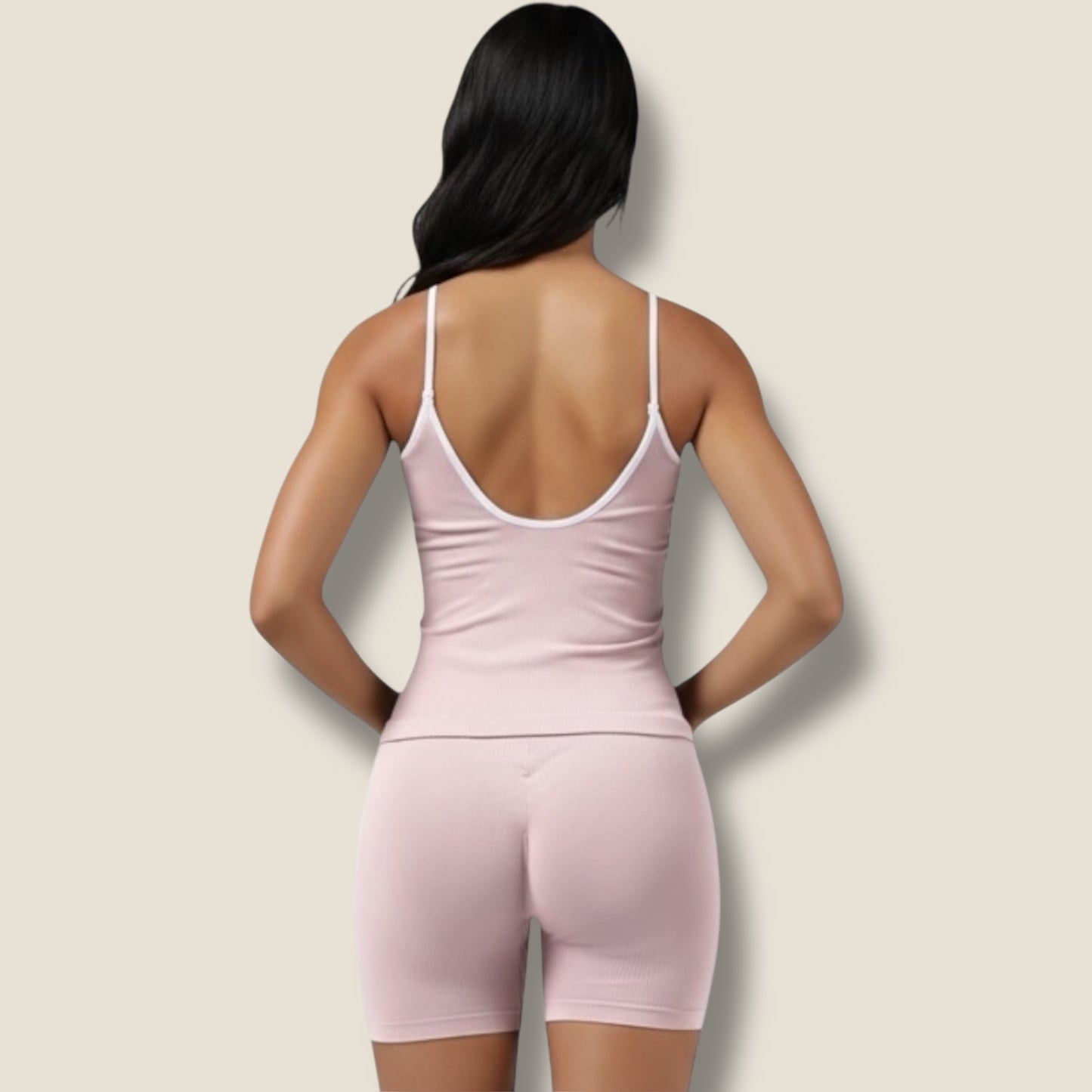 langes Trainingstop mit kurzer Hose Set - AuriFit 